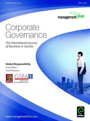 cover image of Corporate Governance, Volume 3, Issue 3